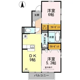 クレール泉【2階】の間取り