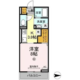 アップヒルズ【1階】の間取り