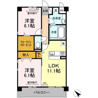 ソフィアいずみ【3階】の間取り