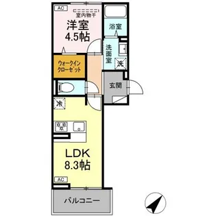 ポポンタ ミュー【3階】の間取り
