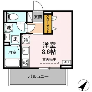 ポポンタ ミュー【1階】の間取り