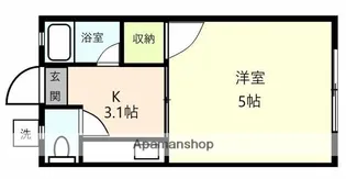 コーポ楠木【2階】の間取り