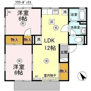 セジュールよしみつ B棟【1階】の間取り