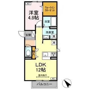 グランクレスト湯田【2階】の間取り