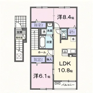 ラフィネ Ⅰ【2階】の間取り