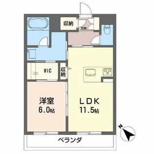 シャーメゾンアルバスⅡ【1階】の間取り