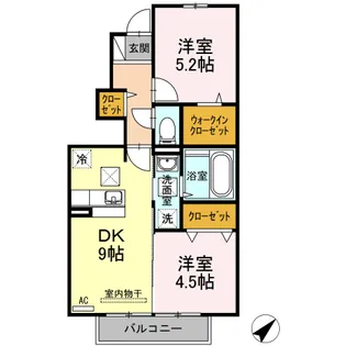サン クレスト【1階】の間取り