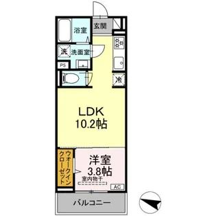 ディアライズ春日町 C棟【307号室】の間取り