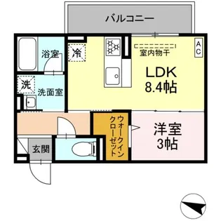 ディアライズ春日町 A棟【303号室】の間取り