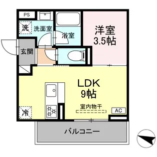 ディアライズ春日町 A棟【205号室】の間取り
