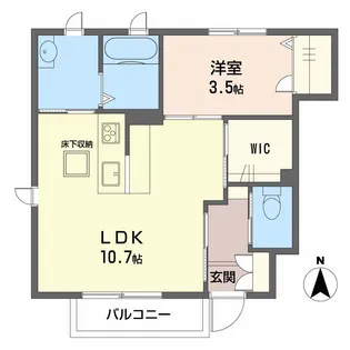 シャーメゾンI【1階】の間取り
