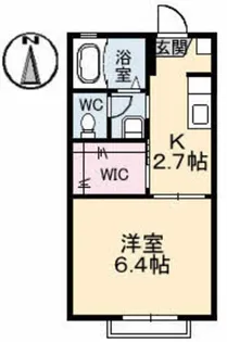 ディアスいわもと【1階】の間取り