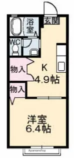 ディアスKIKI A棟【1階】の間取り