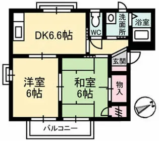 シーサイドフォーレス【2階】の間取り