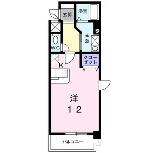 アイワマンション【4階】の間取り