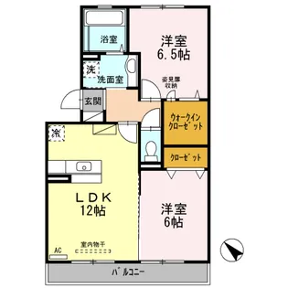 グランドュール【2階】の間取り