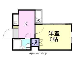 ウイング大竹【4階】の間取り