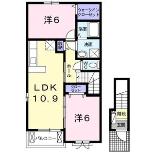 レジェンド【2階】の間取り