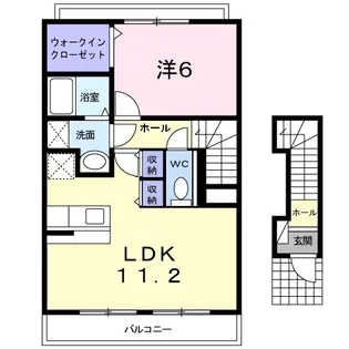 サン スクエア B【2階】の間取り
