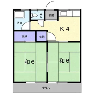 第1五橋苑【1階】の間取り
