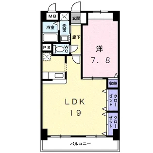 Sテイト新山口【2階】の間取り
