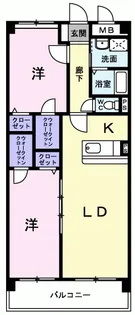 レジデンス牟礼【1階】の間取り