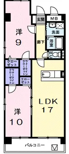 レジデンス牟礼【3階】の間取り