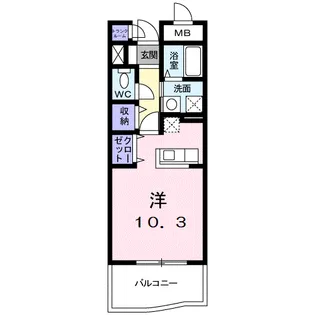 パークサイド アニヴァーサリー【2階】の間取り