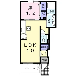 アウローラ 小郡【1階】の間取り