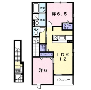 アージュ B【2階】の間取り