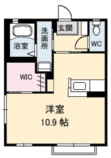 ドゥ・ルミエール【1階】の間取り