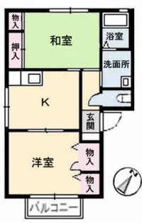 エクセルメゾンめぐみ【1階】の間取り