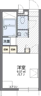 レオパレスMILE 桑南【105号室】の間取り