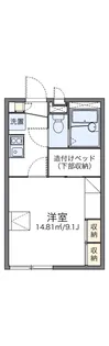 レオパレス田島Ⅱ【110号室】の間取り