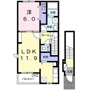 エテルノ・パラッツオ【2階】の間取り