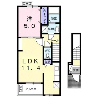 BEST HOUSE Ⅲ A【2階】の間取り