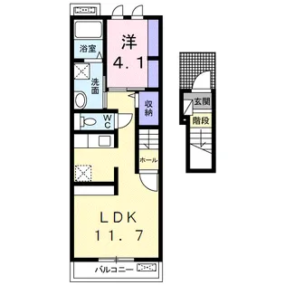 グレイスヴィオラ【2階】の間取り