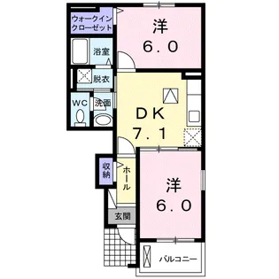E’S GARDEN B【1階】の間取り