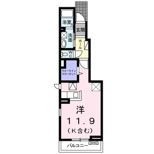 アーバンホワイトタナカⅣ【1階】の間取り
