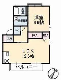 ベルヴェシティー青山 B棟【2階】の間取り