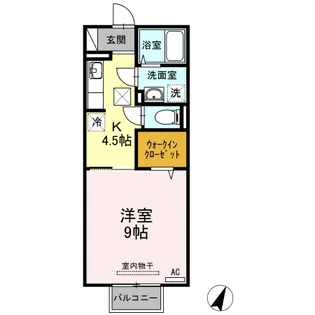 メリア【1階】の間取り