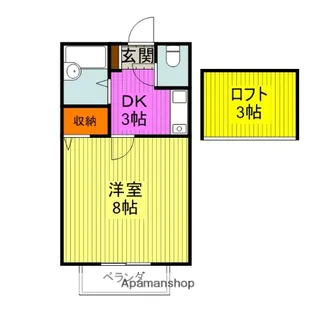 ドエルさばⅡ【2階】の間取り