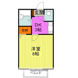 ドエルさばⅡ【1階】の間取り