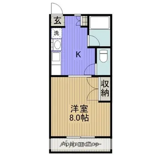 華東ハイツD棟【2階】の間取り