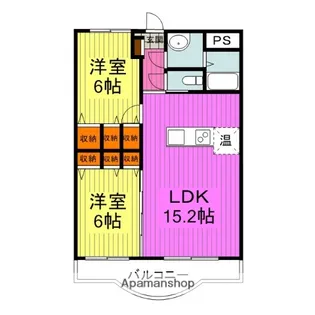 フレグランス今市【1階】の間取り