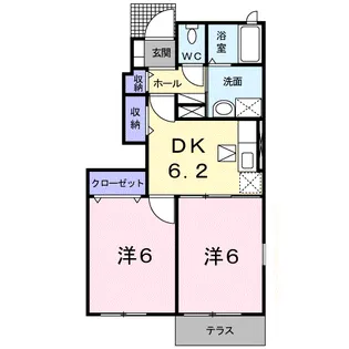 ブラッサム・ガーデン【1階】の間取り
