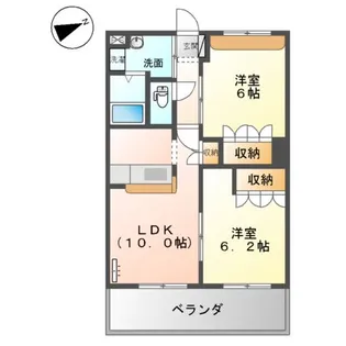 アルフィスタ トレ【205号室】の間取り