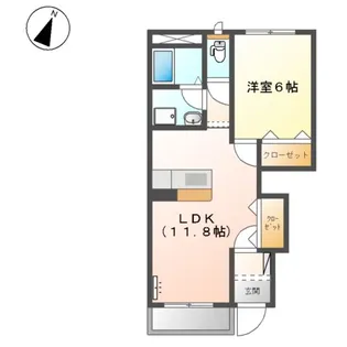 ベルローズ【101号室】の間取り
