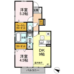 カステーロ【1階】の間取り