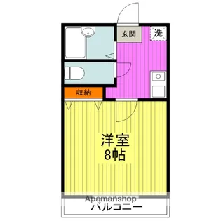 バンブトンコート【1階】の間取り